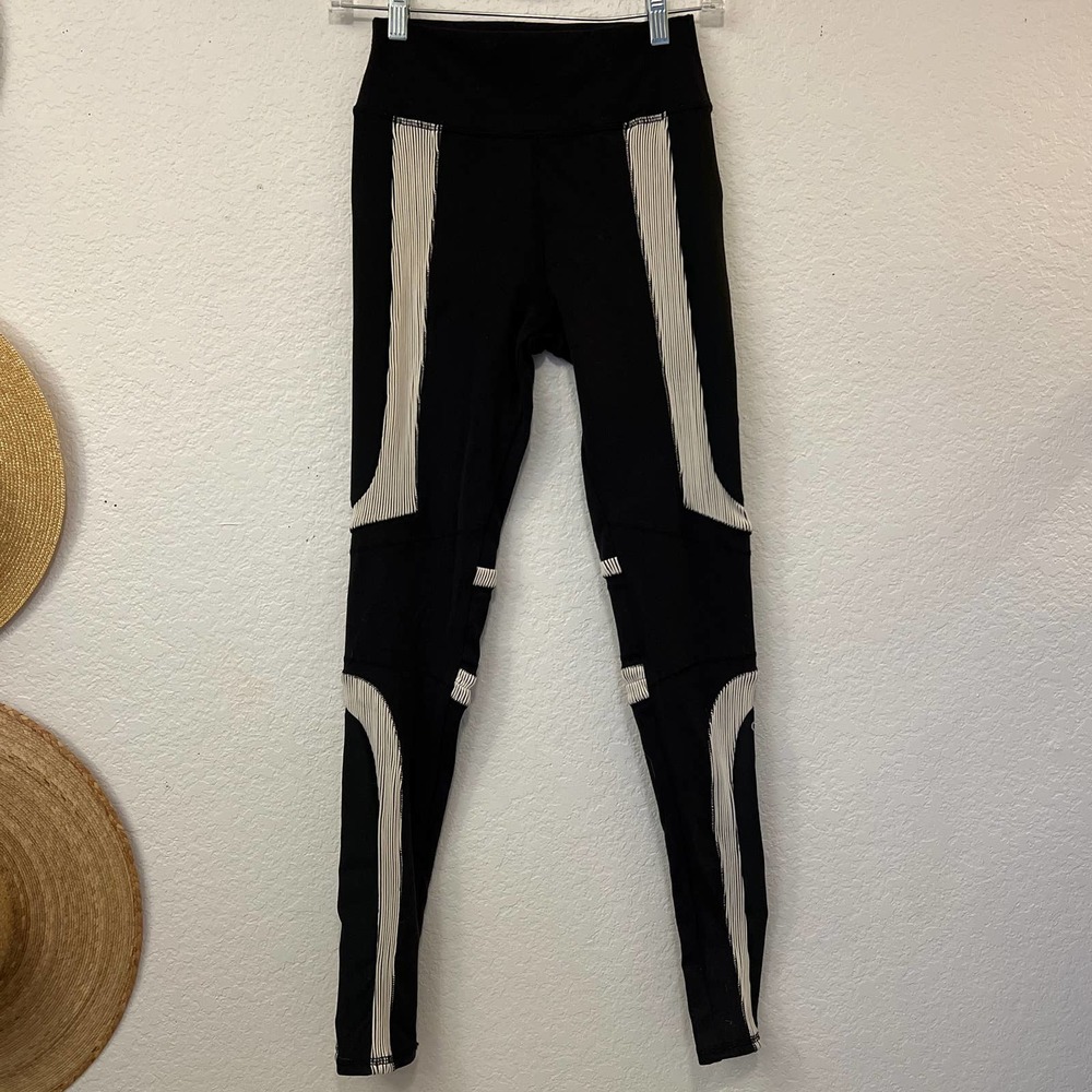 Alo Yoga High Waist Rib Panel Leggings